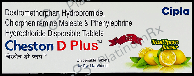 Cheston D Plus 2/10/5mg Tablet DT 10s