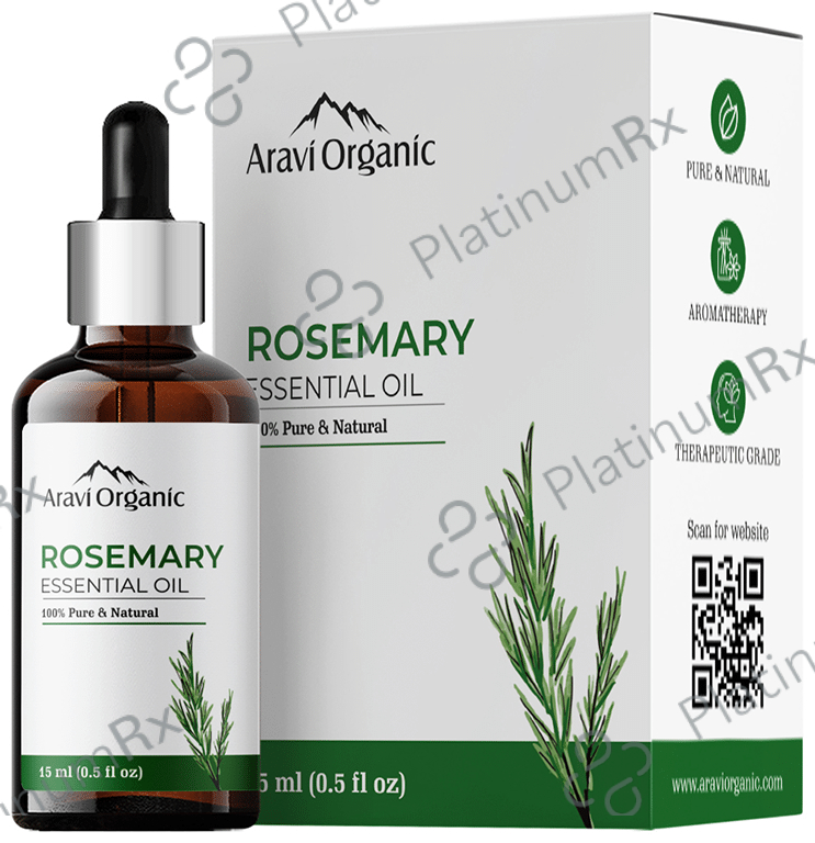 Aravi Organic Rosemary Essential Oil 15 ml