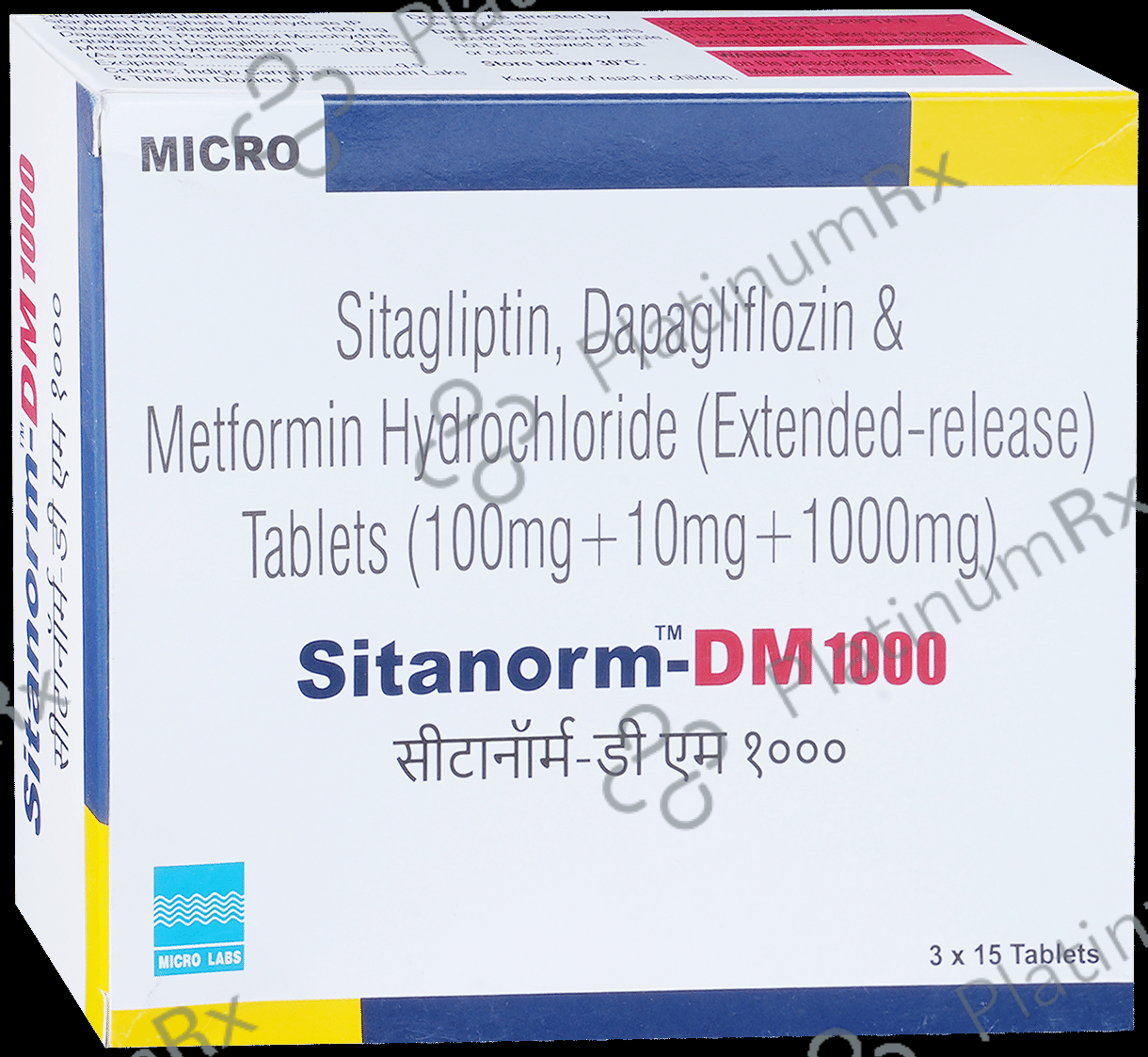 Sitanorm DM 10/1000/100mg Tablet ER 15s