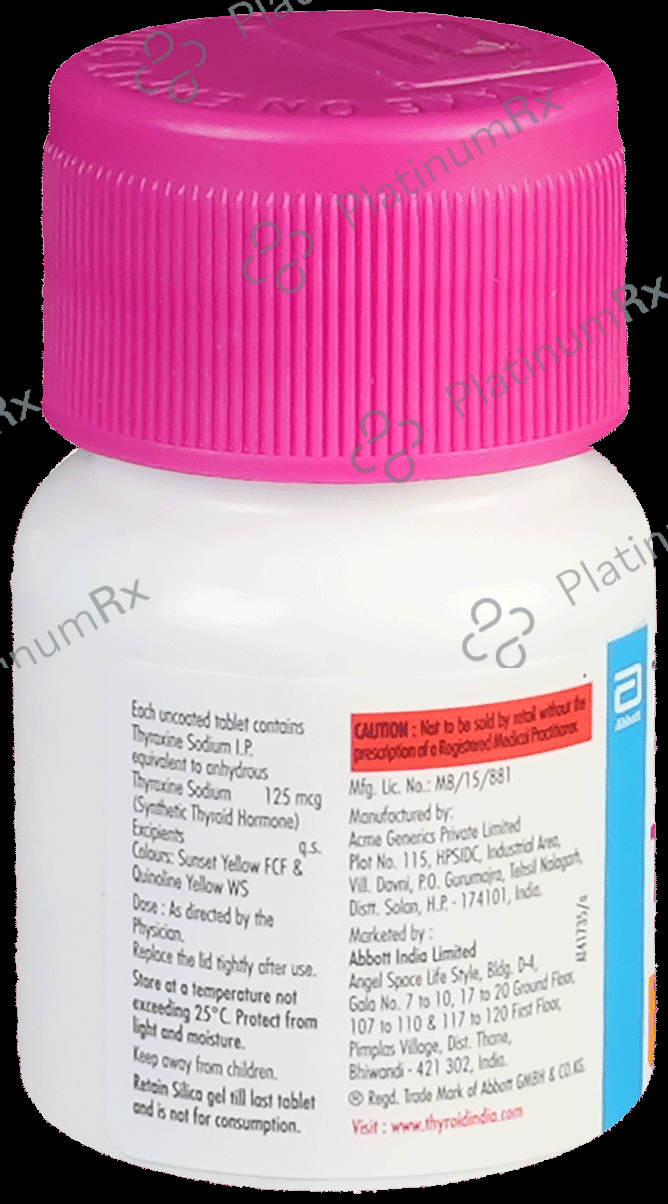Thyronorm 125mcg Tablet 120s
