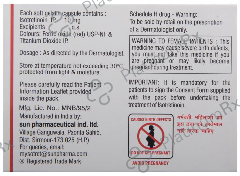 Sotret 10mg Capsule 10s