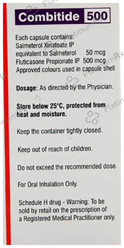Combitide 500/50mcg Capsule 30s