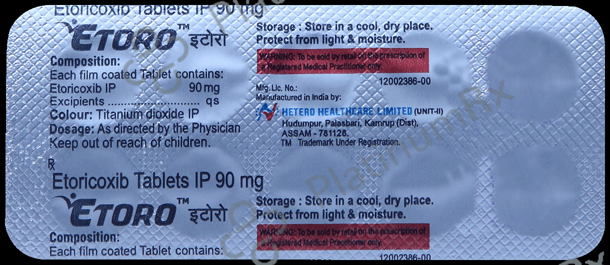 Etoro 90mg Tablet 10s