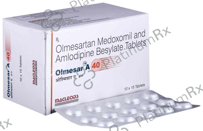 Olmesar A 40mg Tablet 15s