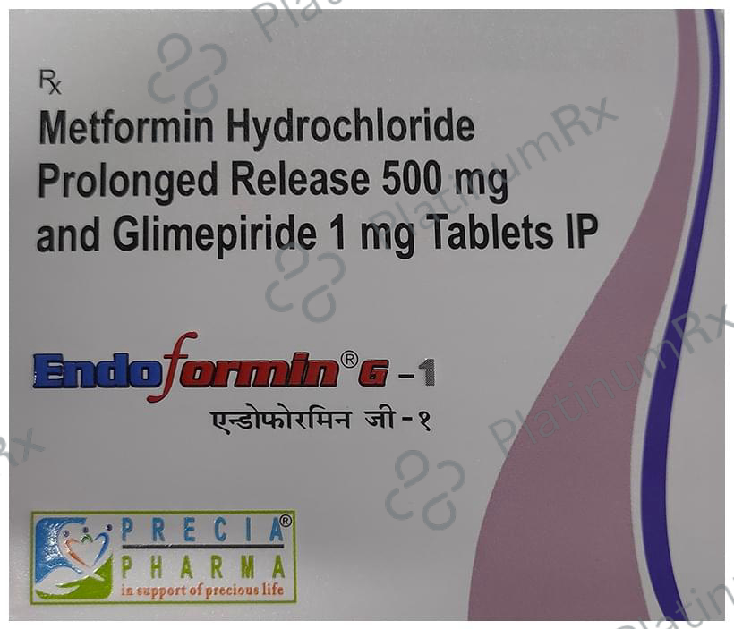 Endoformin G 1mg/500mg Tablet PR 15 Tablet PR