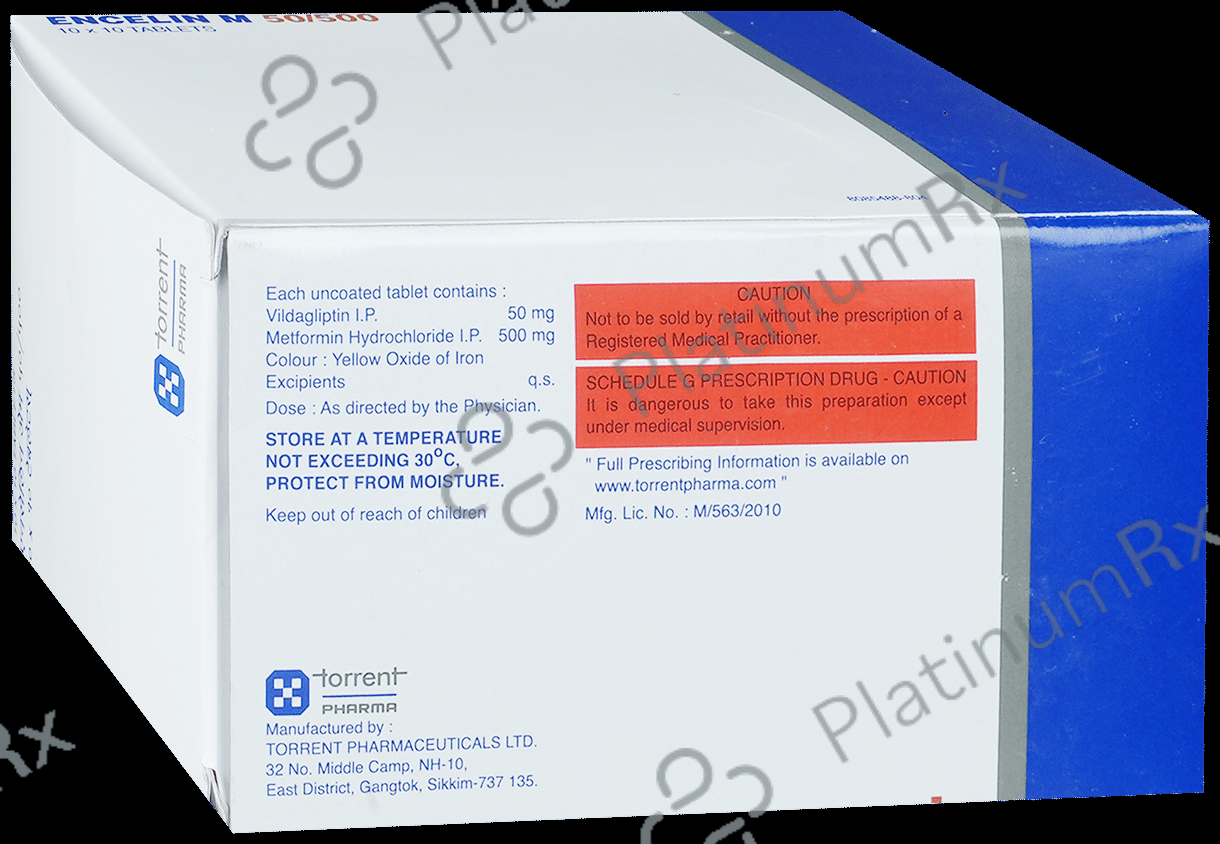 Encelin M 50/500mg Tablet 10s