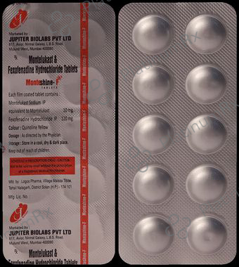 Monteshine F 10mg/120mg Tablet