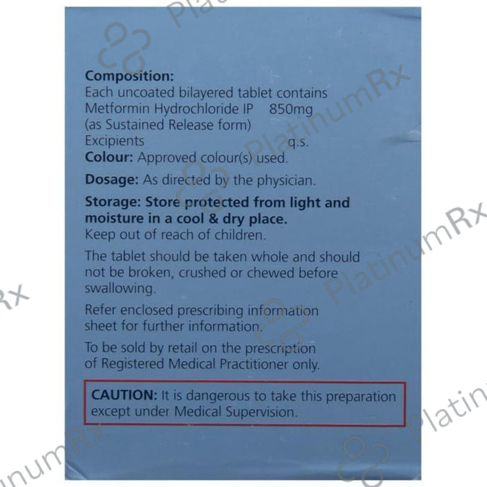Metadoze IPR 850mg Tablet SR 10s