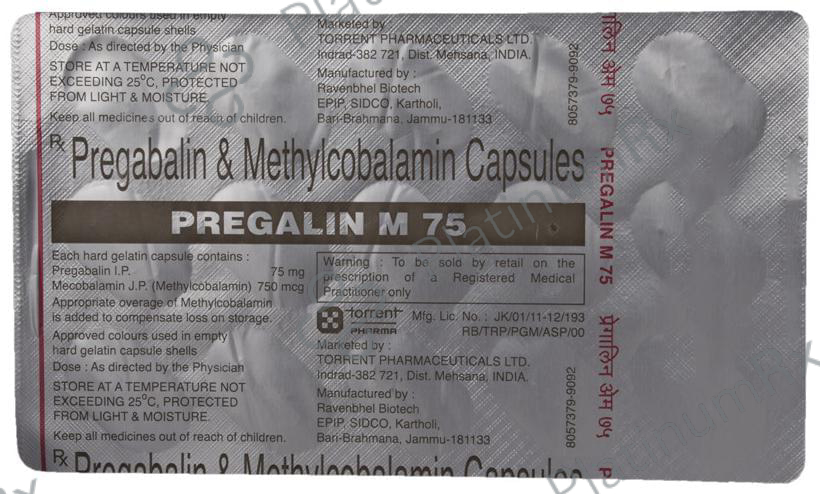 Pregalin M 75 Capsule 15 capsules