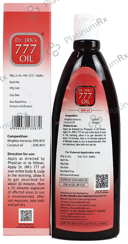 Dr. JRK 777 Oil 200 ml