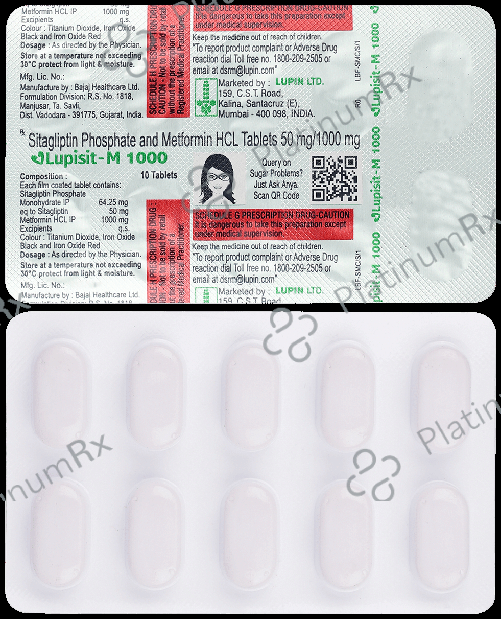 Lupisit M 50mg/1000mg Tablet