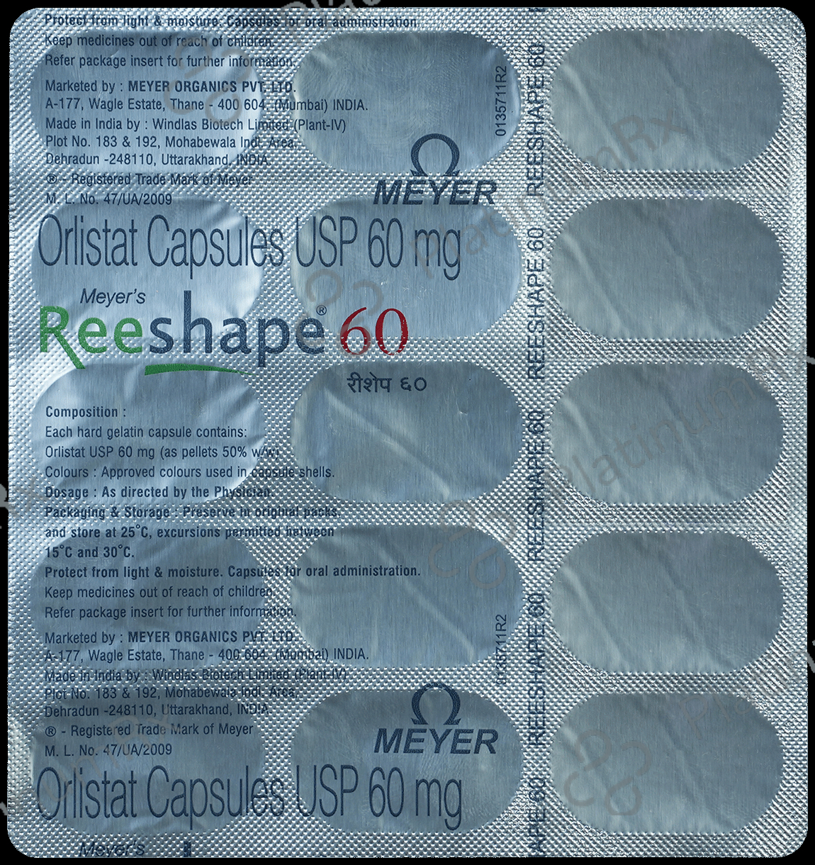 Reeshape 60mg Capsule 15s
