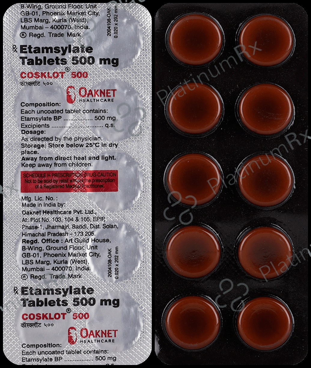 Cosklot 500mg Tablet 10s
