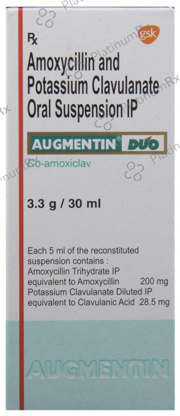Augmentin Duo 228.5mg Oral Suspension 30ml