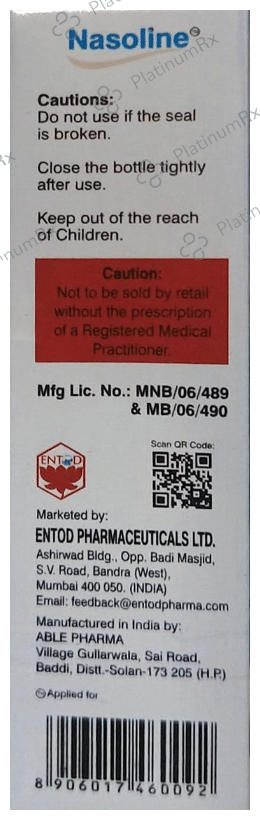 Nasoline Saline Nasal Spray