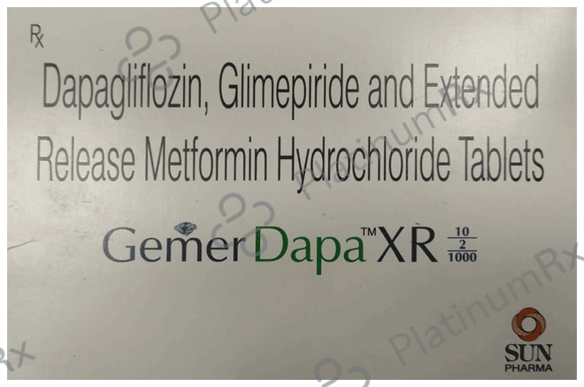 Gemer Dapa 10/2/1000mg Tablet XR 7s