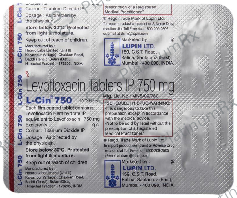 L Cin 750mg Tablet 10s