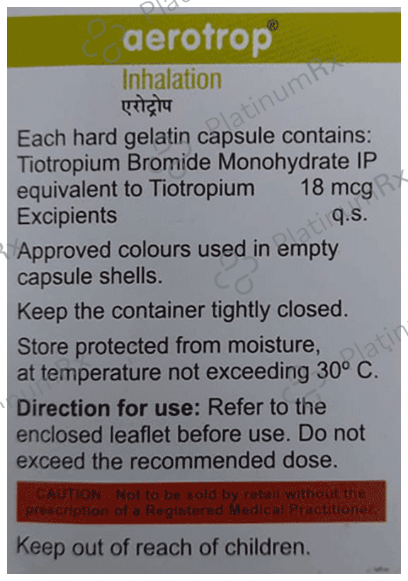 Aerotrop Inhalation 30 capsules