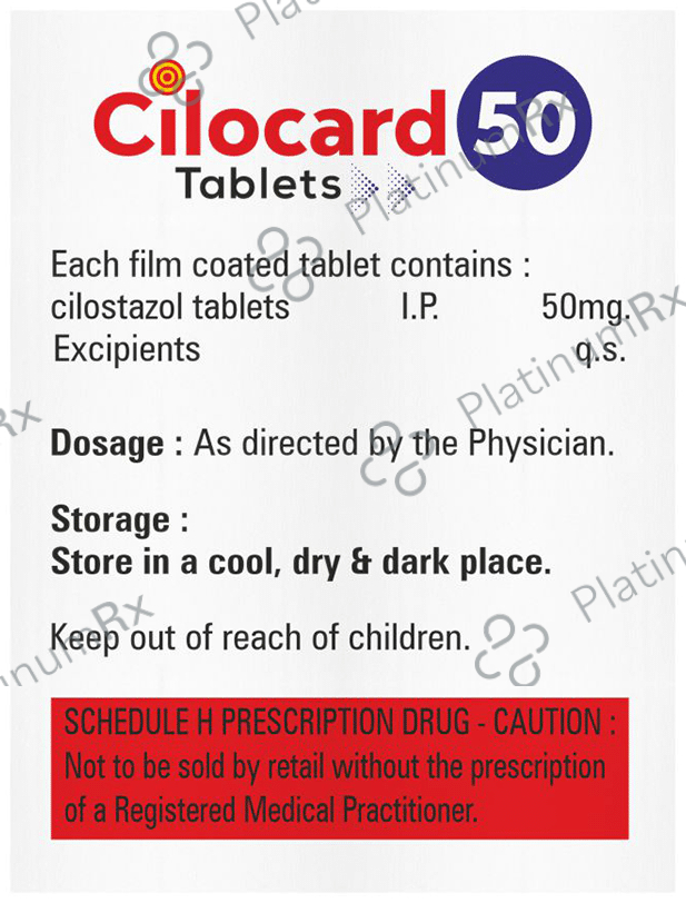 Cilocard 50mg Tablet