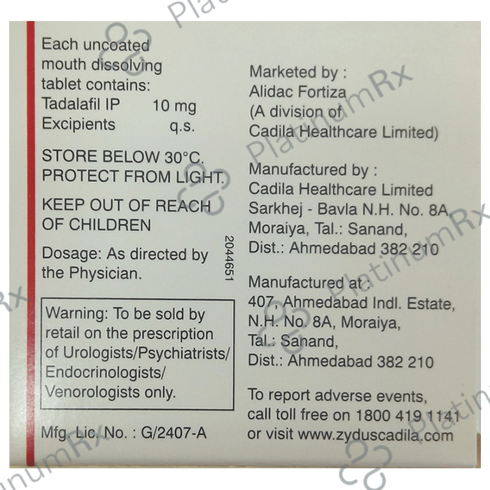 Zydalis 10mg Tablet