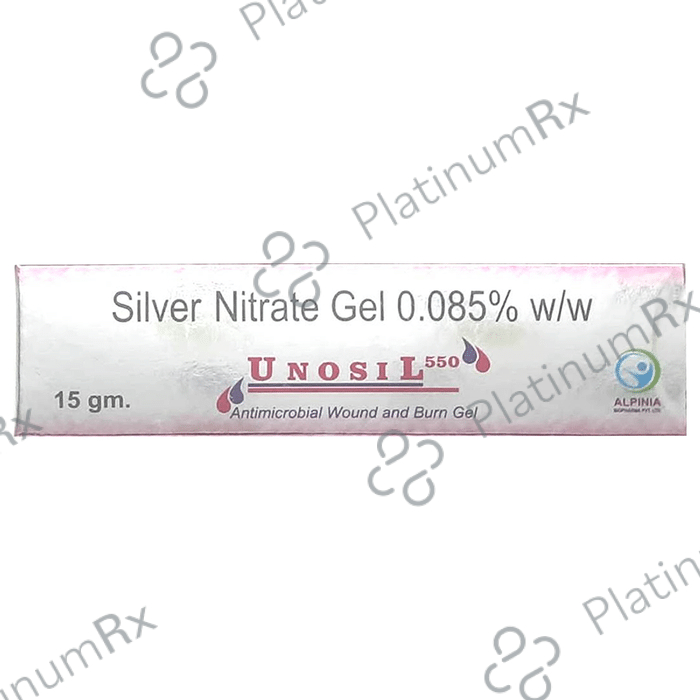 Unosil 550 Antimicrobial Wound and Burn Gel 15 Gel