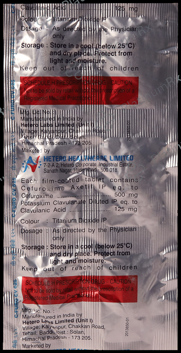 Cfuro CV 500mg/125mg Tablet