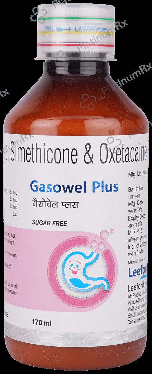 Gasowel Plus 480/20/10mg Syrup 170ml