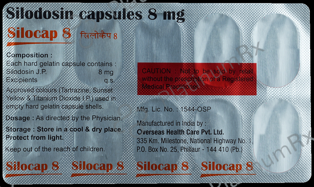 Silocap 8mg Capsule 10s