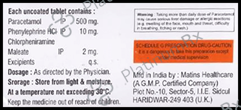 Lit Cold Tablet