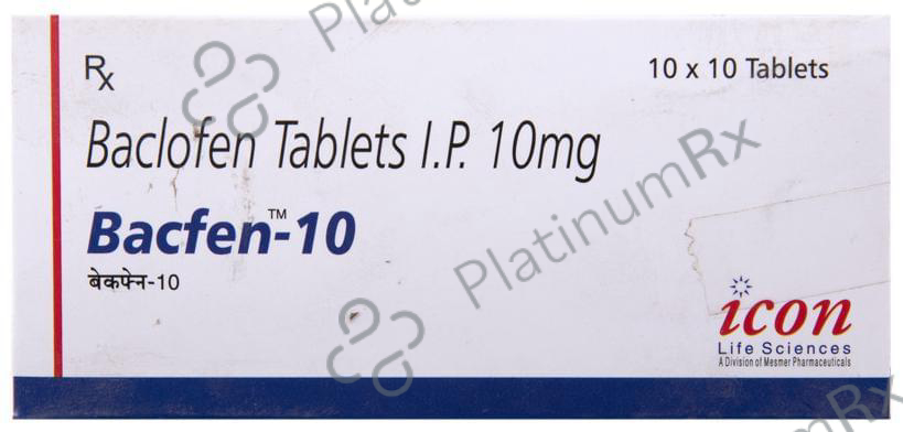 Bacfen 10mg Tablet 10s