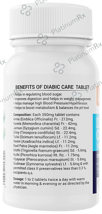 Krishna's Herbal & Ayurveda Diabic Care Tablet