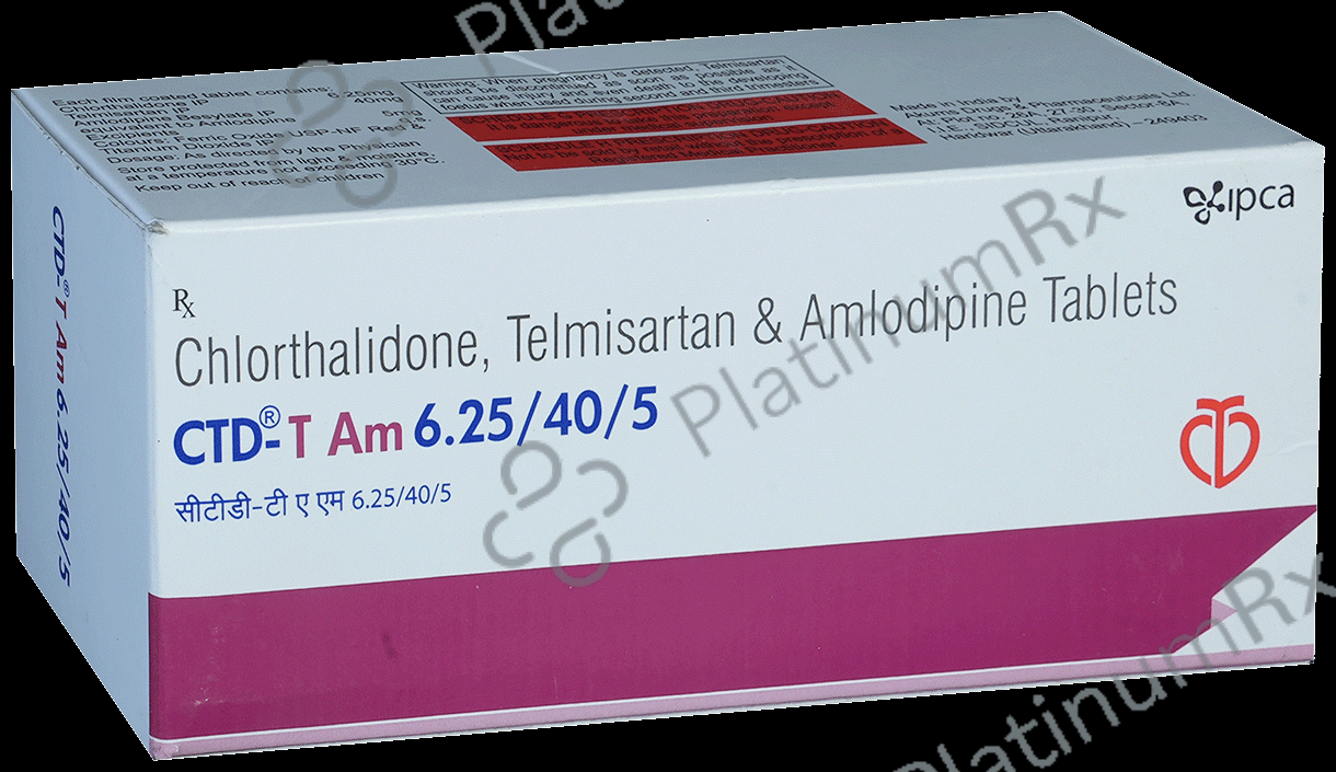 CTD T AM 6.25/40/5mg Tablet 10s