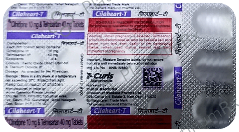 Cilaheart T 10/40mg Tablet 15s