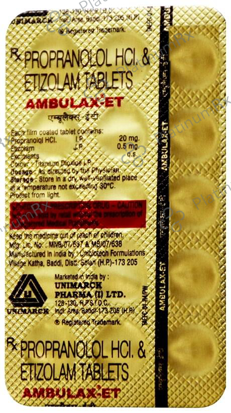 Ambulax-ET Tablet 15 Tablet