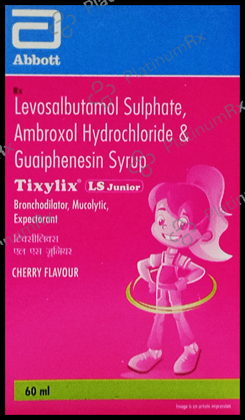 Tixylix LS Junior Cherry 15/50/0.5mg Syrup 60ml