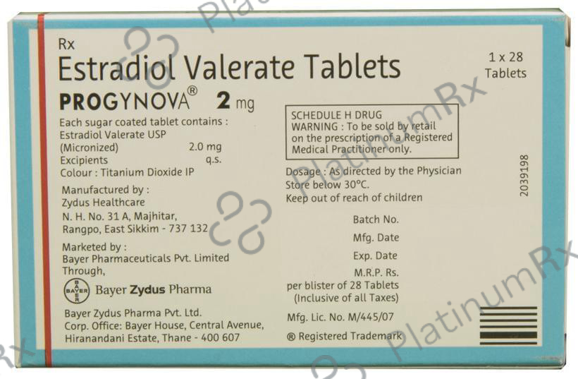 Progynova 2mg Tablet 28s