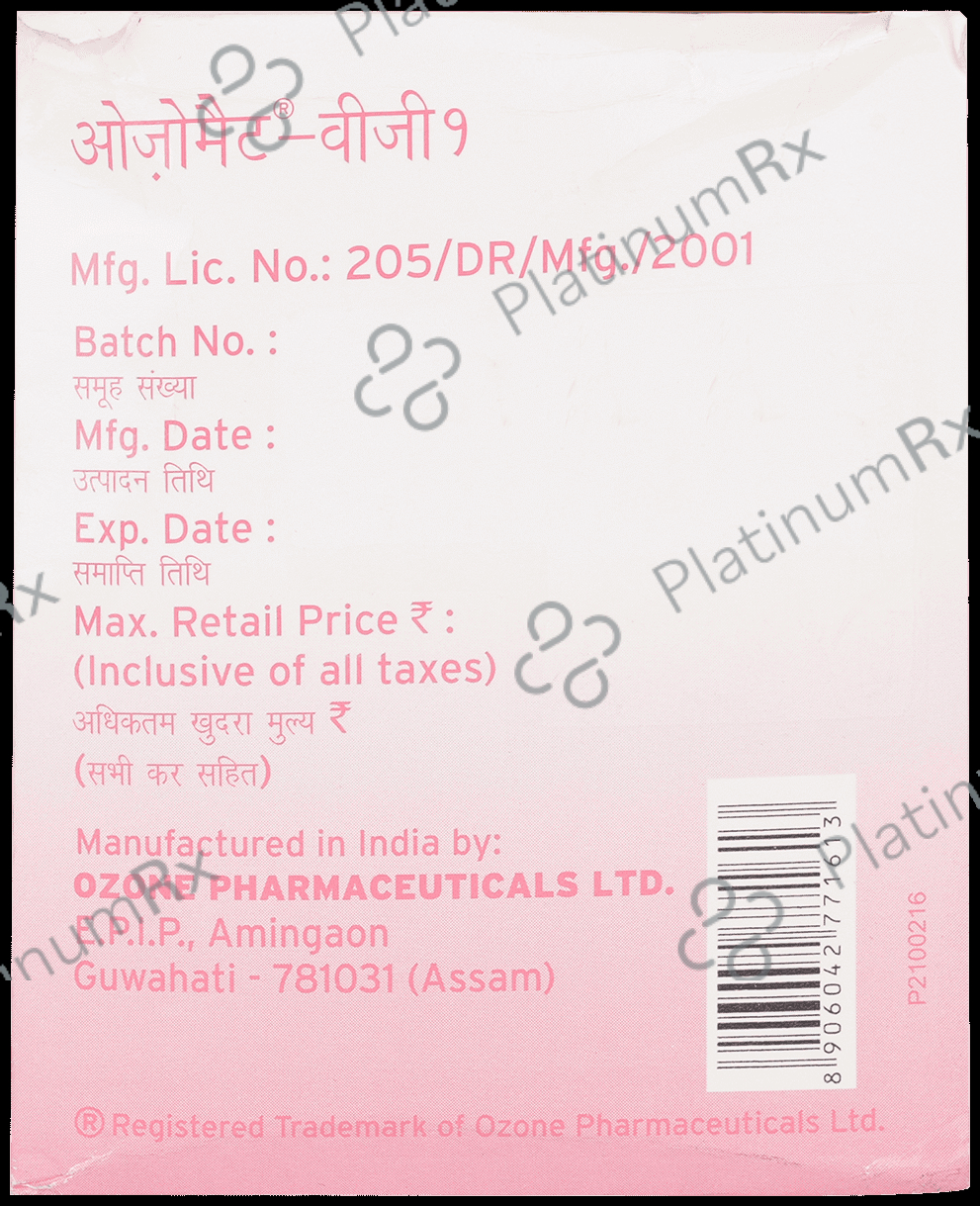 Ozomet VG 1/500/0.2mg Tablet SR 15s