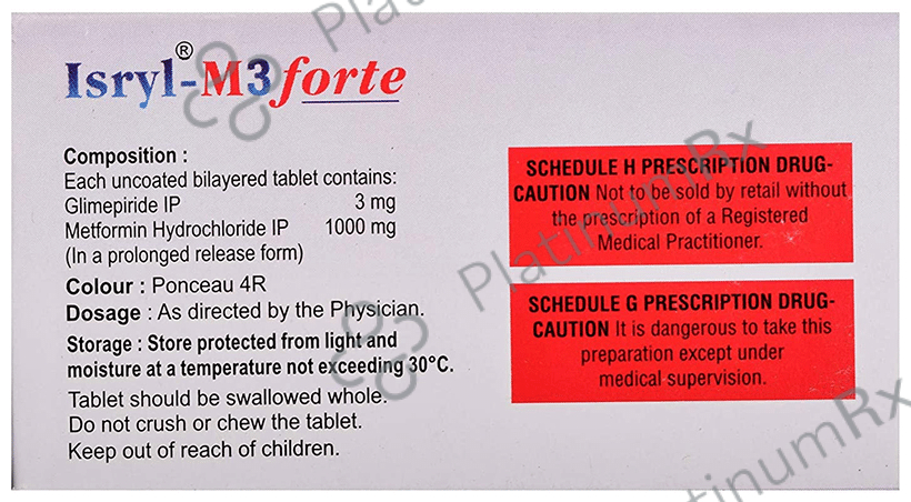 Isryl M3 Forte 3/1000mg Tablet PR 10s