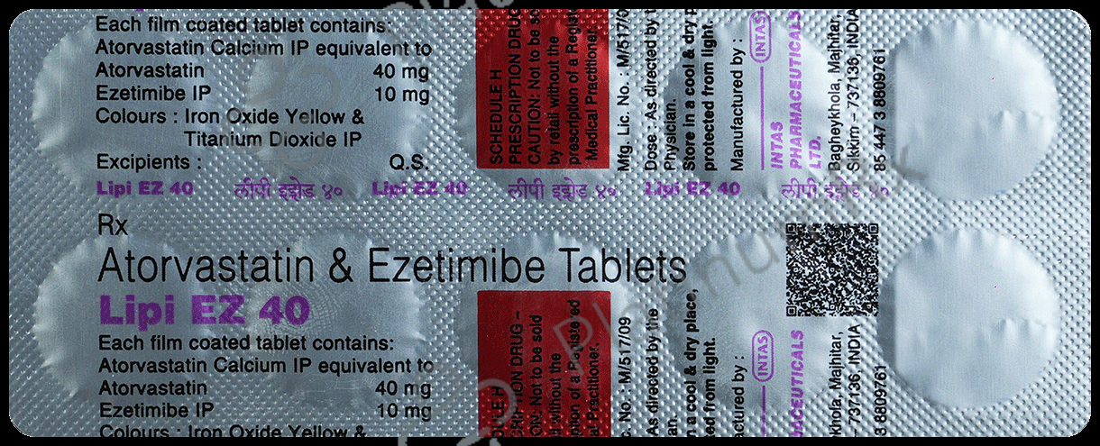 Lipi EZ 40/10mg Tablet 10s
