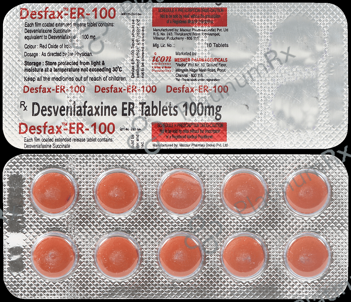 Desfax 100mg Tablet ER 10s