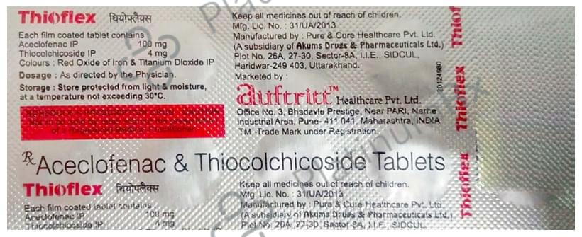 Thioflex 100mg/4mg Tablet