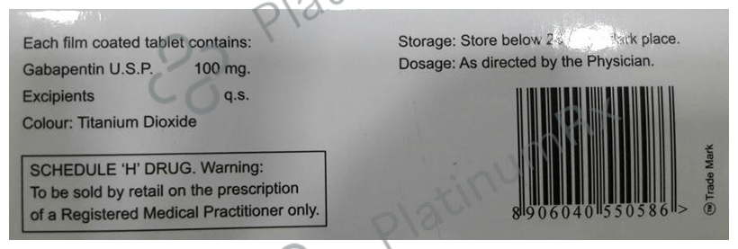 Gabalent 100 Tablet