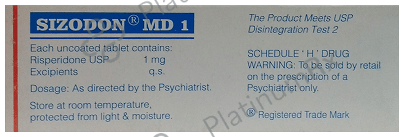 Sizodon MD 1mg Tablet 10s