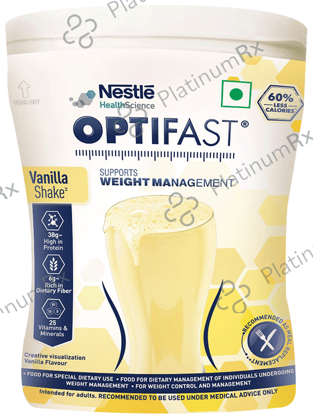 Nestle Optifast with Protein, Fibre, Vitamins & Minerals for Weight Management - Flavour Vanilla