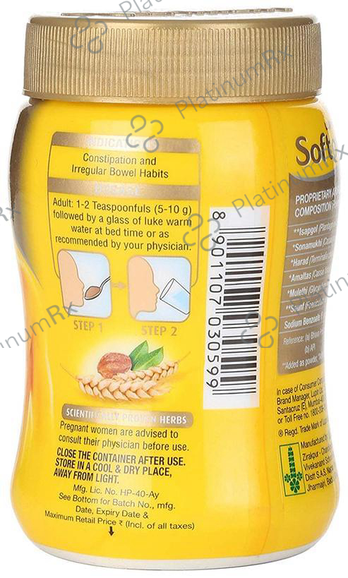Softovac-SF Bowel Regulator Powder - Eases Constipation 250 gm