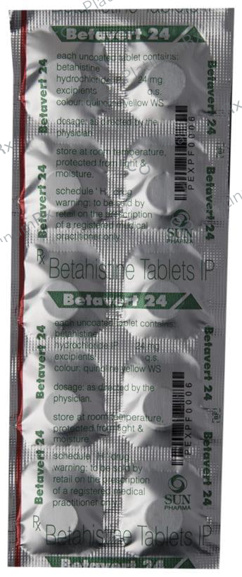 Betavert 24mg Tablet 10s