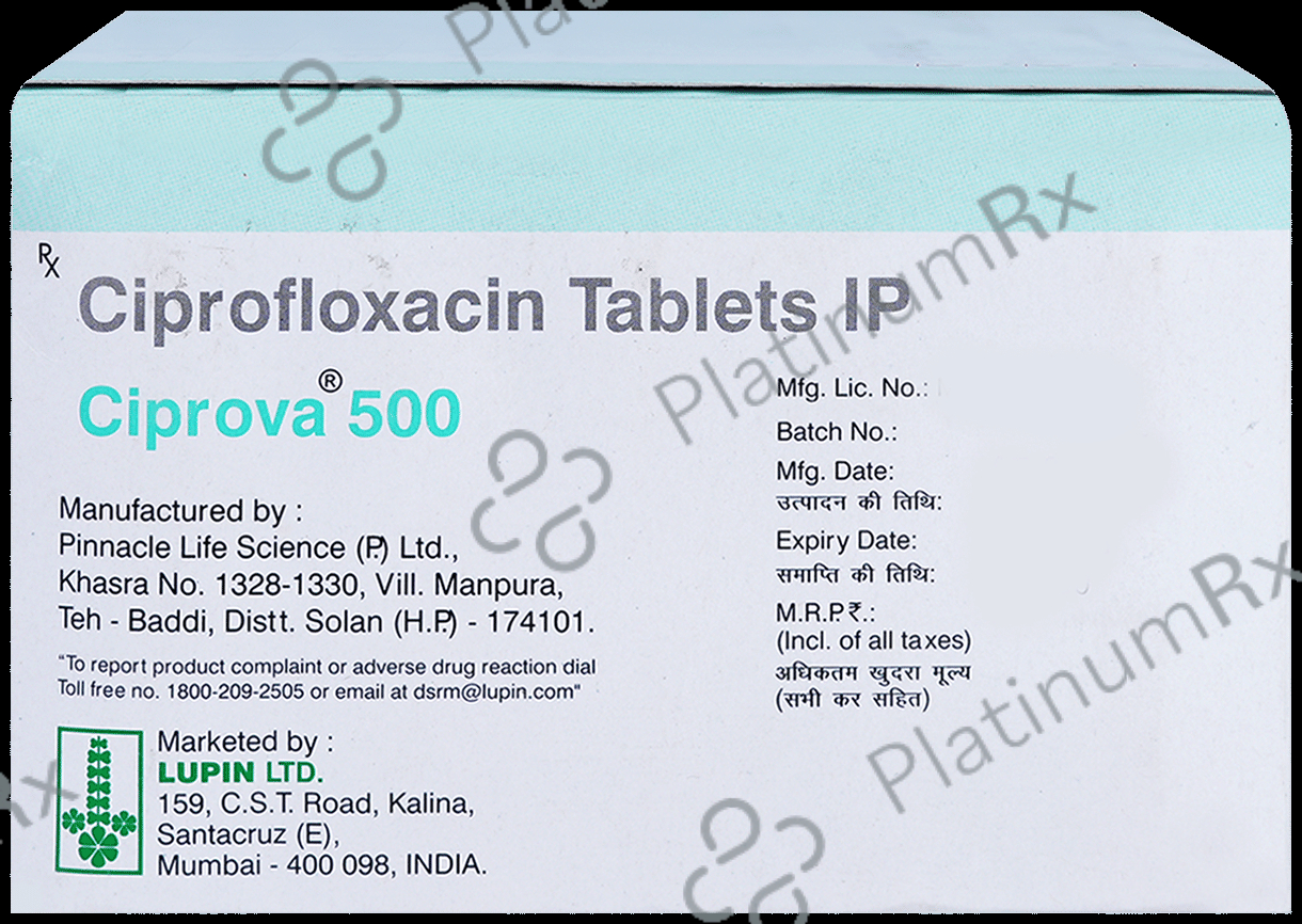 Ciprova 500mg Tablet