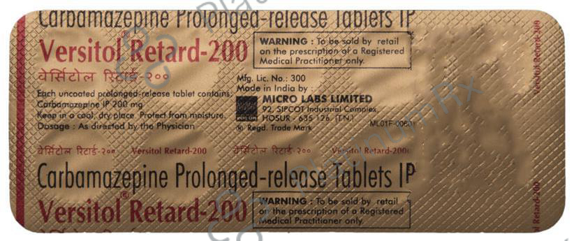 Versitol Retard 200 Tablet PR