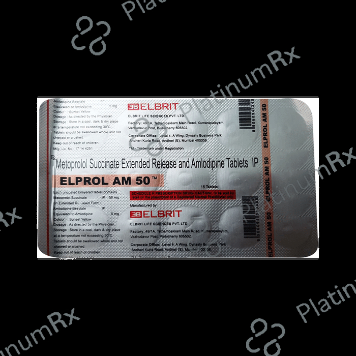 Elprol AM 5mg/50mg Tablet ER