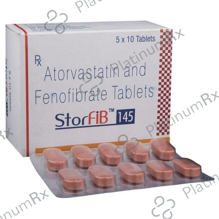 Storfib 10/145mg Tablet 10s
